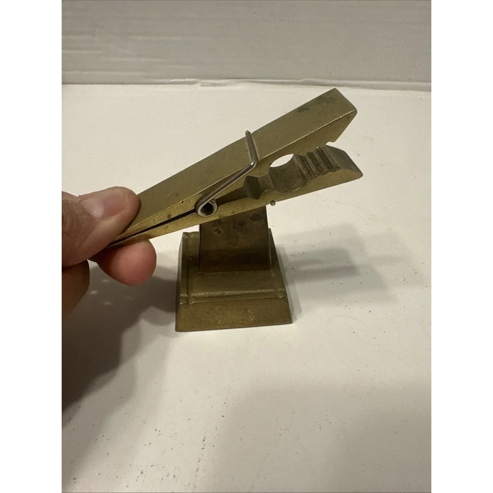 Brass Clothes Pin Clip‎ Paperweight